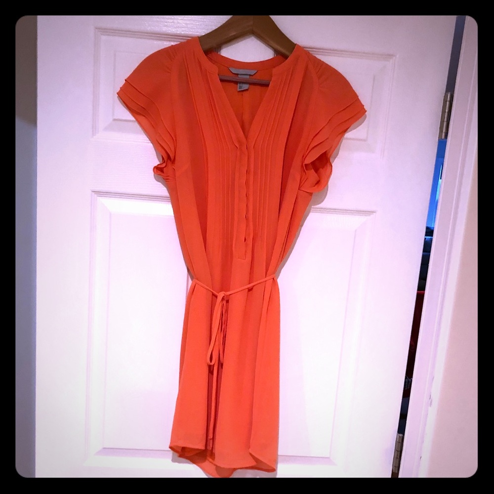 H&M salmon button dress